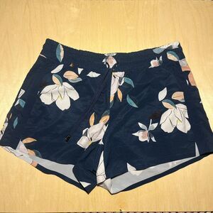Women's Athleta  Floral print Baja Drawstring Waist Size 10 Summer Magnolia